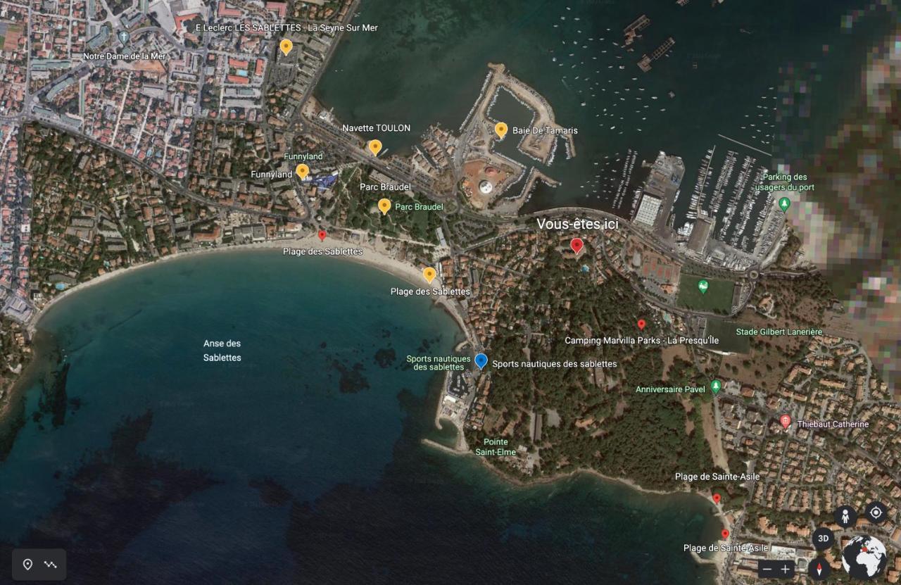 T1 Avec Piscine A 300M Des Plages Pour 4 Personnes - Residence Saint Elme La Seyne-sur-Mer Dış mekan fotoğraf
